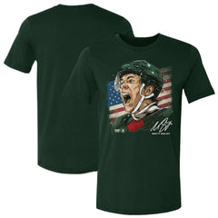 Matthew Boldy US Men's Hockey 500 Level Flag T-Shirt -  NHL T-shirts