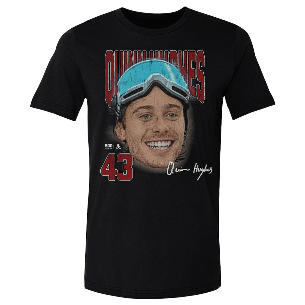 Quinn Hughes US Men's Hockey 500 Level Goggles T-Shirt -  NHL T-shirts