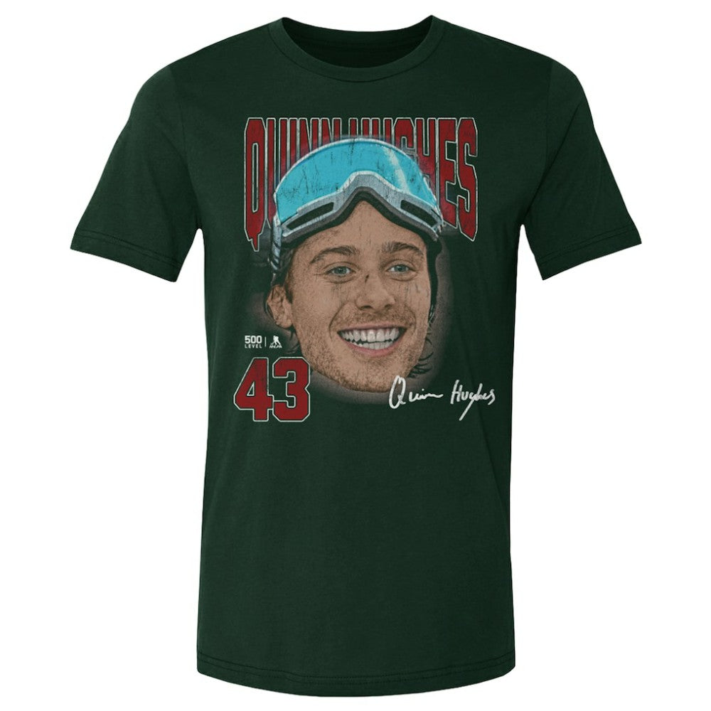 Quinn Hughes US Men's Hockey 500 Level Goggles T-Shirt -  NHL T-shirts