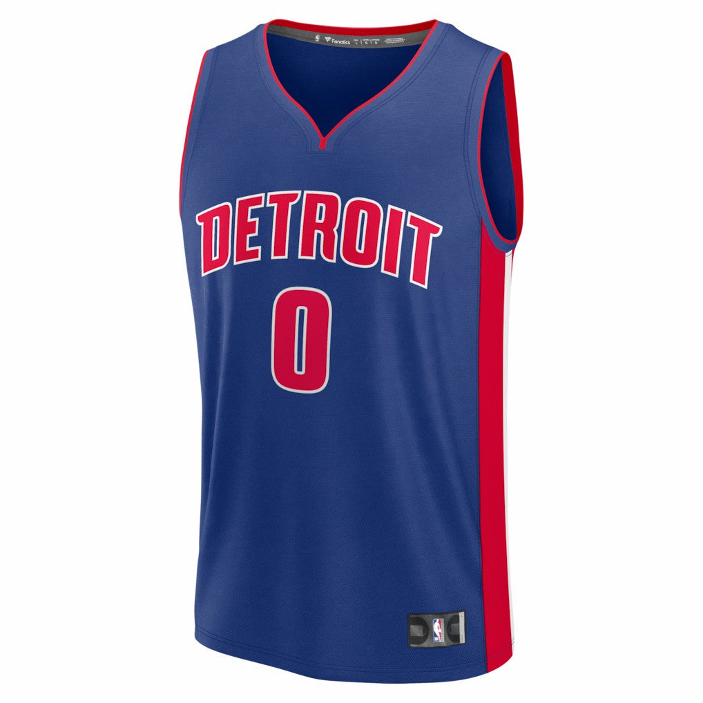 Blue Jalen Duren Detroit Pistons Fast Break Replica Jersey sale | NBA