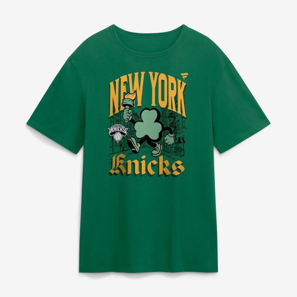 Green New York Knicks St. Patrick's Day Parade T-Shirt | NBA