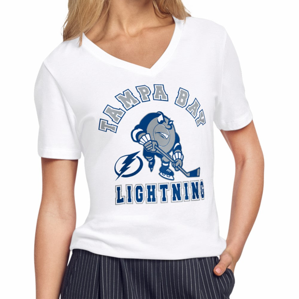 Tampa Bay Lightning Starter Women's Tough Puck T-Shirt -  NHL T-shirts