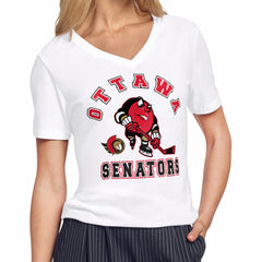 Ottawa Senators Starter Women's Tough Puck T-Shirt -  NHL T-shirts