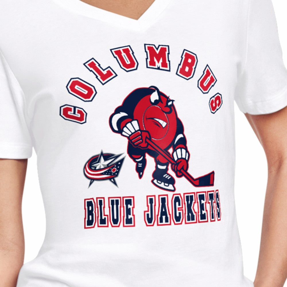 Columbus Blue Jackets Starter Women's Tough Puck T-Shirt -  NHL T-shirts