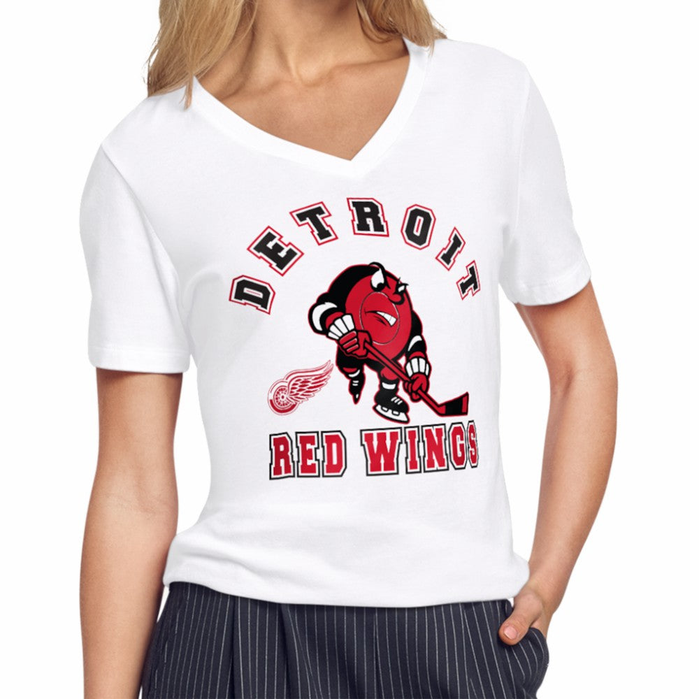 Detroit Red Wings Starter Women's Tough Puck T-Shirt -  NHL T-shirts