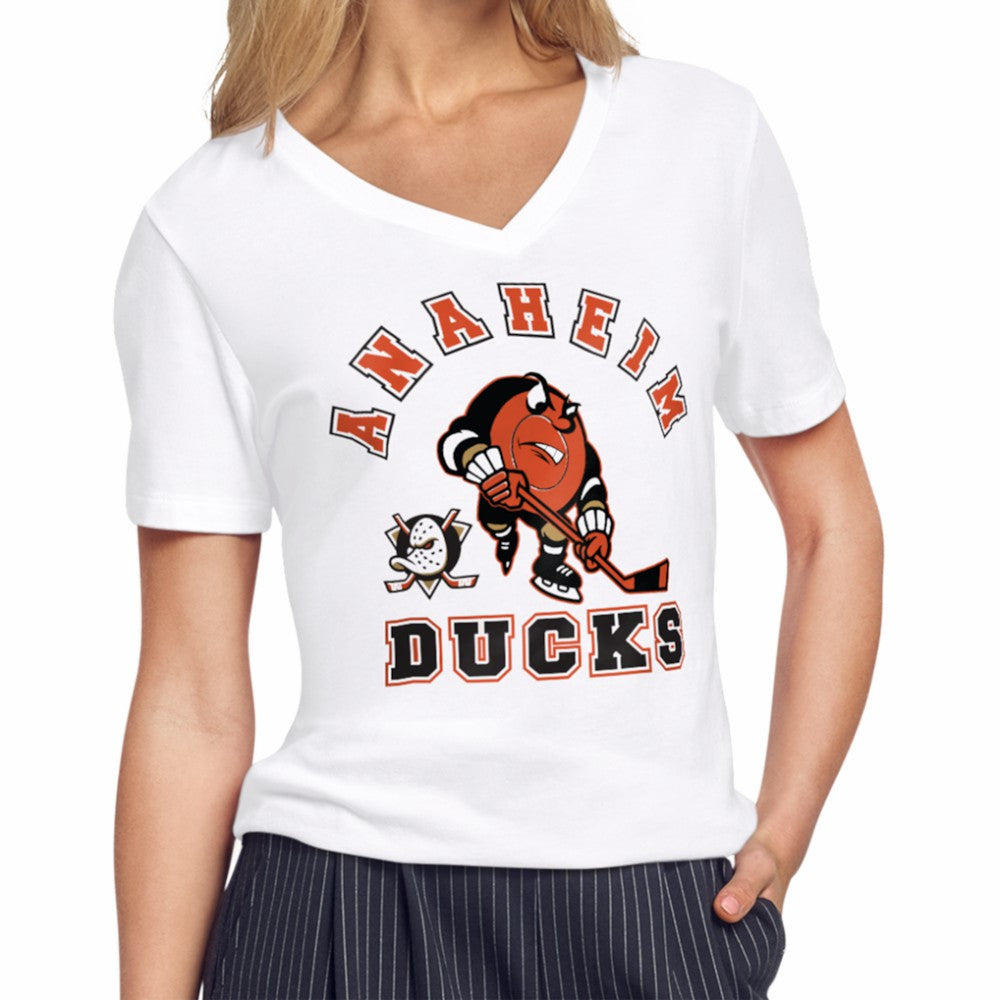 Anaheim Ducks Starter Women's Tough Puck T-Shirt -  NHL T-shirts