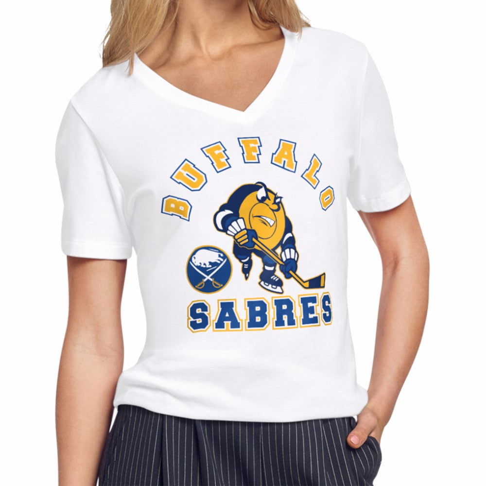 Buffalo Sabres Starter Women's Tough Puck T-Shirt -  NHL T-shirts