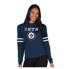 Winnipeg Jets Concepts Sport Women's Marathon Long-Sleeve Hooded T-Shirt -  NHL T-shirts
