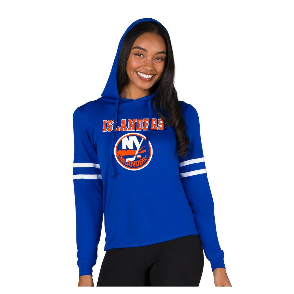 New York Islanders Concepts Sport Women's Marathon Long-Sleeve Hooded T-Shirt -  NHL T-shirts