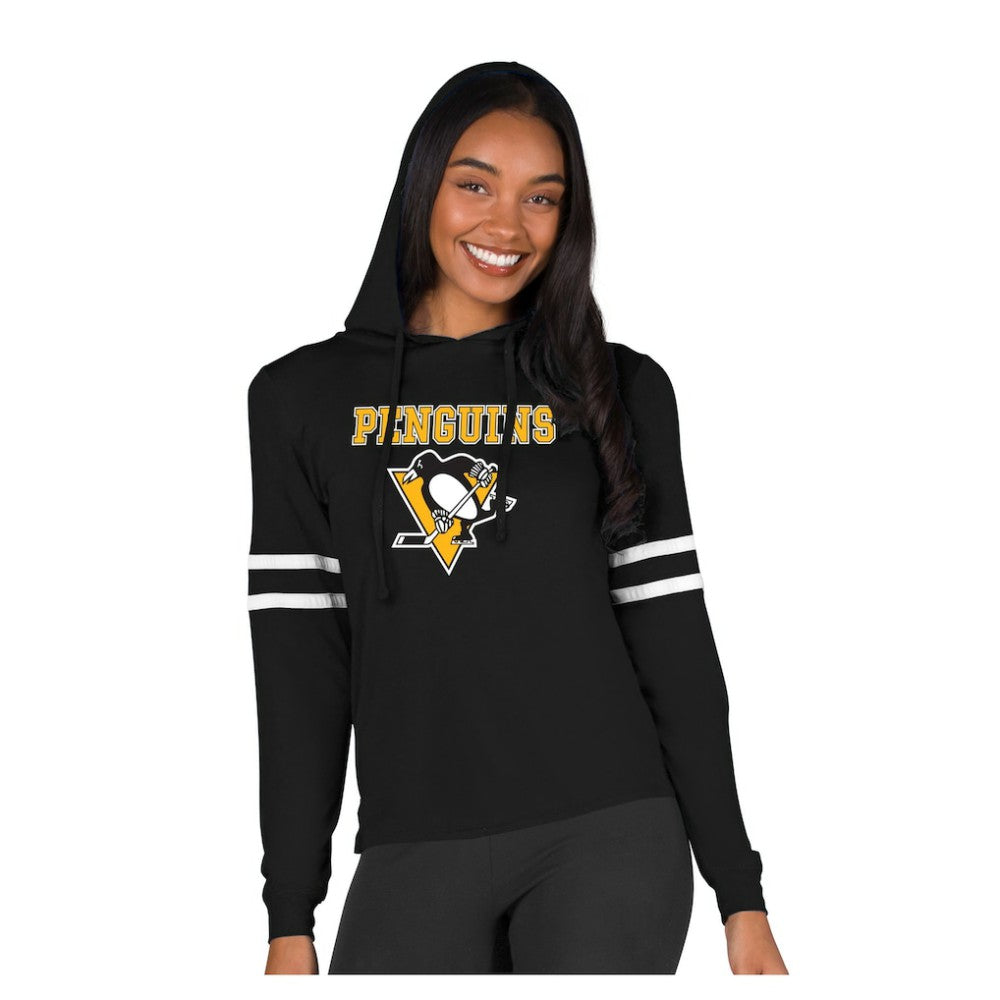 Pittsburgh Penguins Concepts Sport Women's Marathon Long-Sleeve Hooded T-Shirt -  NHL T-shirts