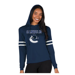 Vancouver Canucks Concepts Sport Women's Marathon Long-Sleeve Hooded T-Shirt -  NHL T-shirts
