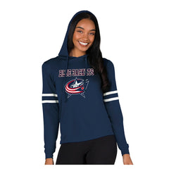Columbus Blue Jackets Concepts Sport Women's Marathon Long-Sleeve Hooded T-Shirt -  NHL T-shirts