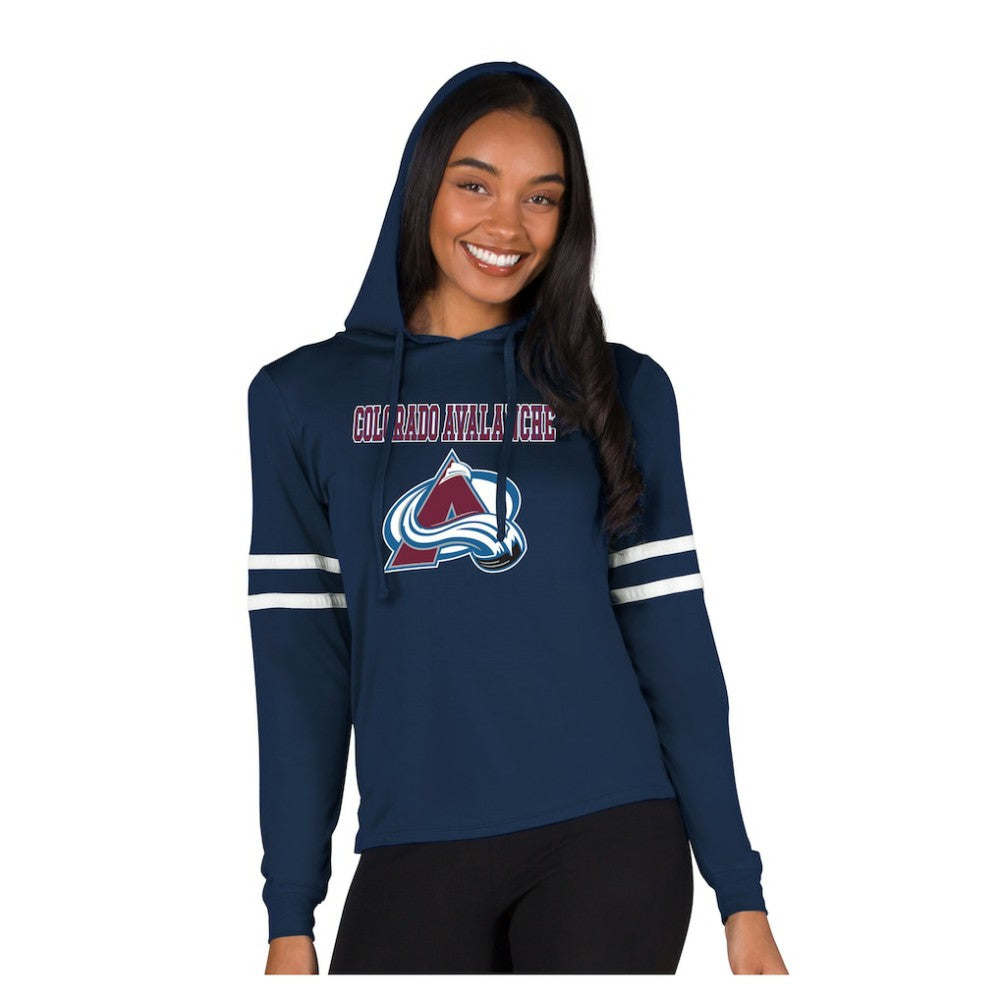 Colorado Avalanche Concepts Sport Women's Marathon Long-Sleeve Hooded T-Shirt -  NHL T-shirts