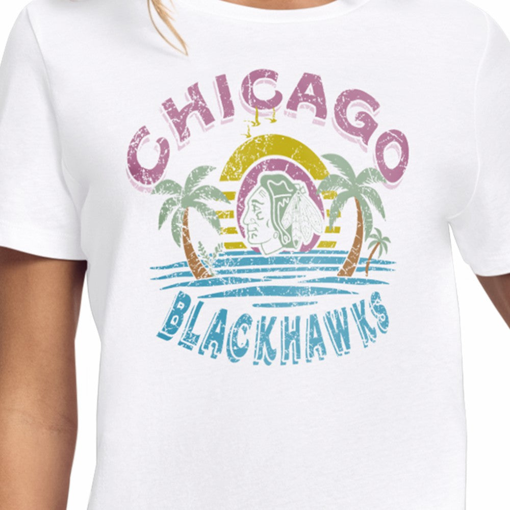 Chicago Blackhawks Starter Women's Tonal Beach T-Shirt -  NHL T-shirts