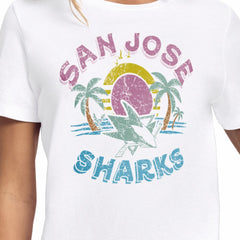 San Jose Sharks Starter Women's Tonal Beach T-Shirt -  NHL T-shirts
