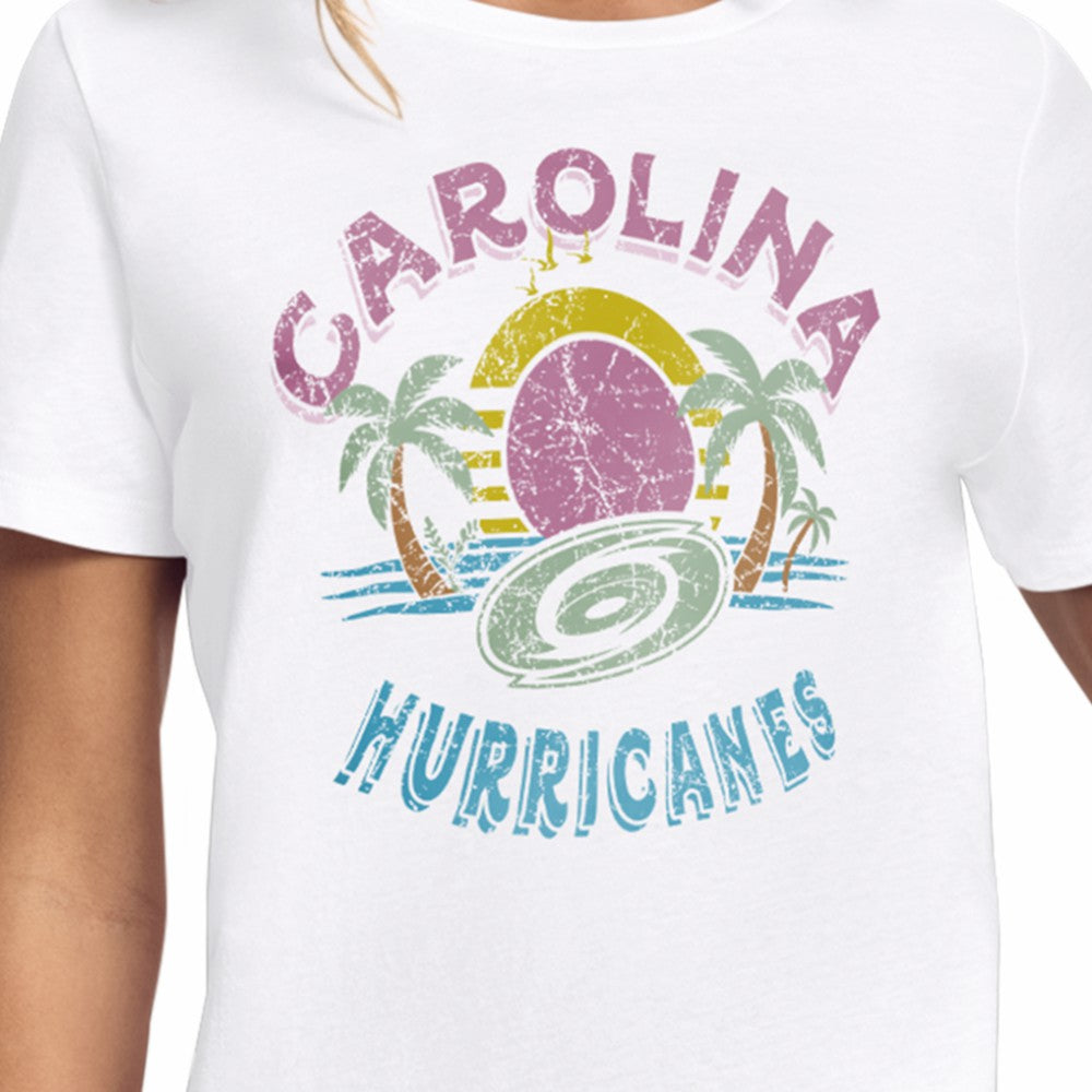 Carolina Hurricanes Starter Women's Tonal Beach T-Shirt -  NHL T-shirts