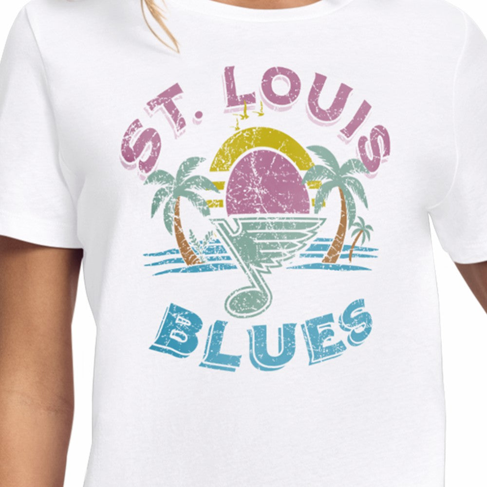 St. Louis Blues Starter Women's Tonal Beach T-Shirt -  NHL T-shirts