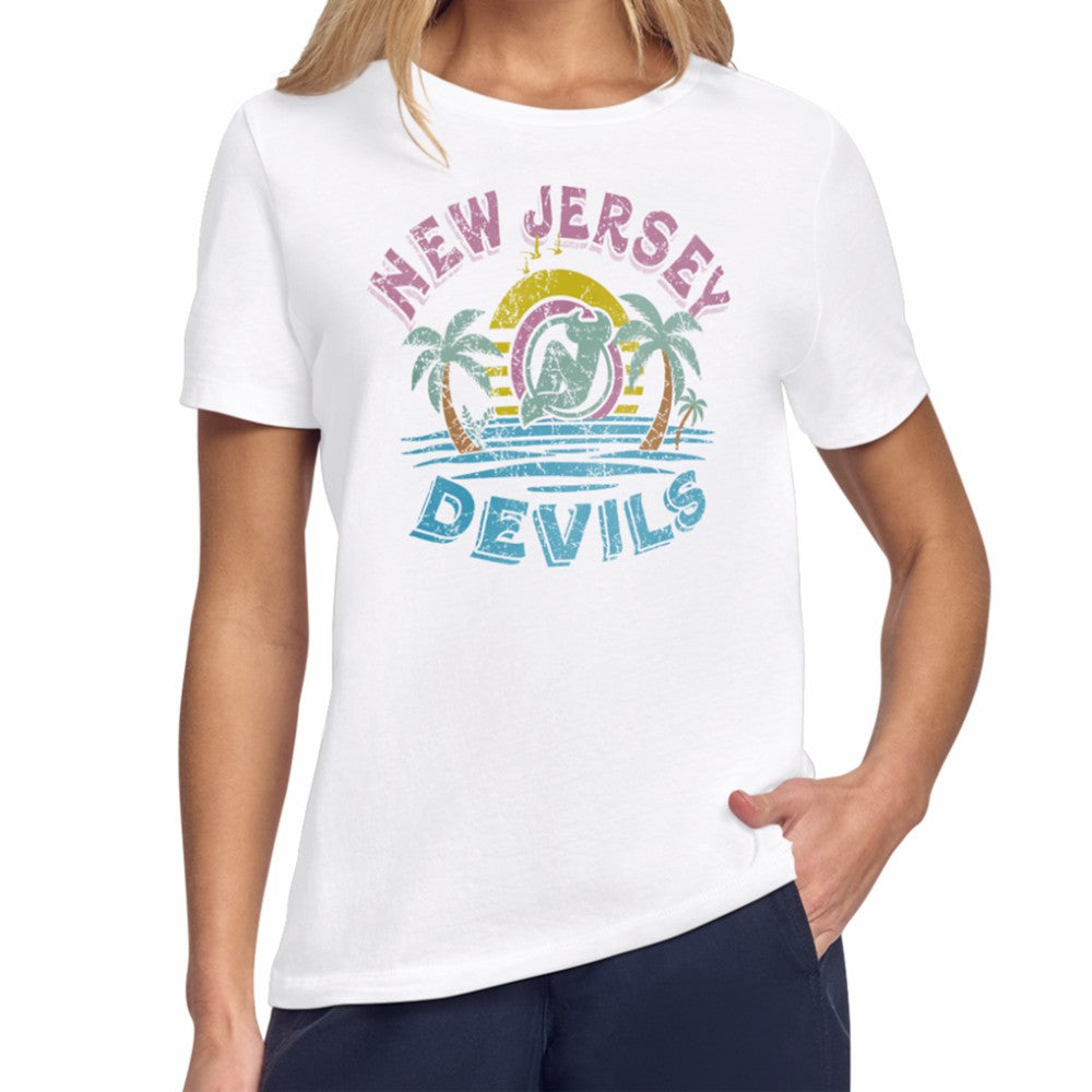 New Jersey Devils Starter Women's Tonal Beach T-Shirt -  NHL T-shirts