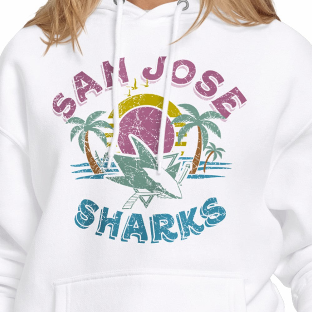 San Jose Sharks Starter Women's Tonal Beach Hoodie -  NHL Hoodies