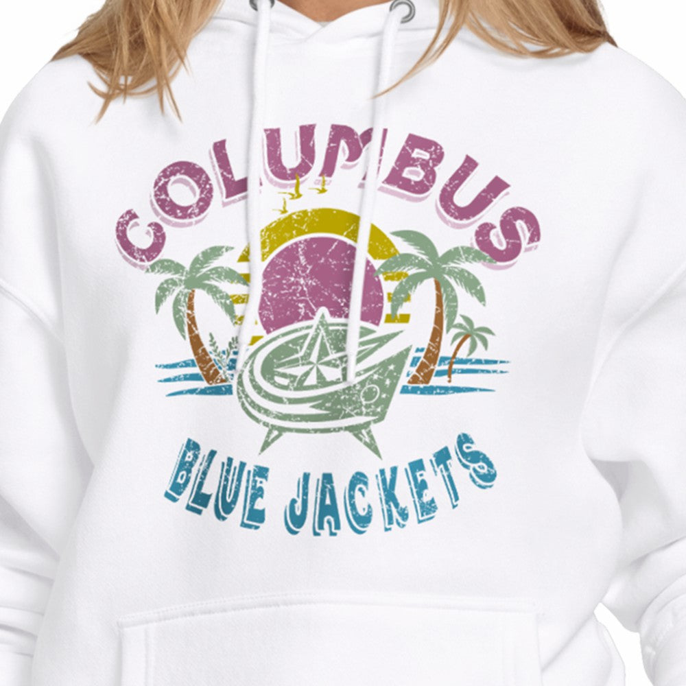 Columbus Blue Jackets Starter Women's Tonal Beach Hoodie -  NHL Hoodies