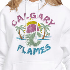 Calgary Flames Starter Women's Tonal Beach Hoodie -  NHL Hoodies