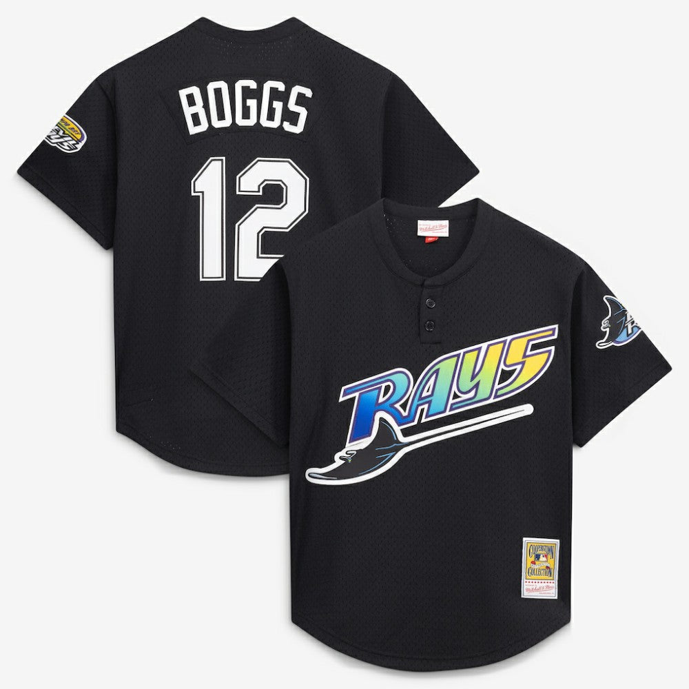 Wade Boggs Tampa Bay Rays Mitchell & Ness Authentic Batting Practice Jersey - MLB Jerseys