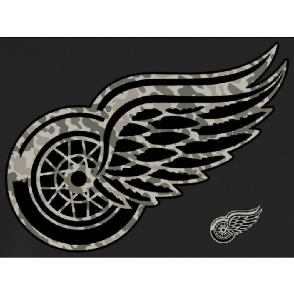 Men's Detroit Red Wings Black Rink Warrior Pullover Hoodie -  NHL Hoodies