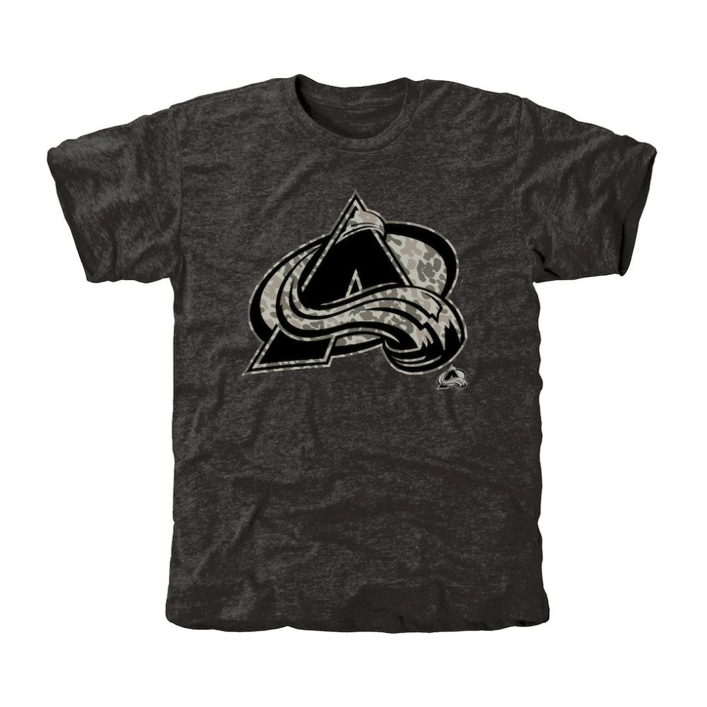 Men's Colorado Avalanche Black Rink Warrior Tri-Blend T-Shirt -  NHL T-shirts