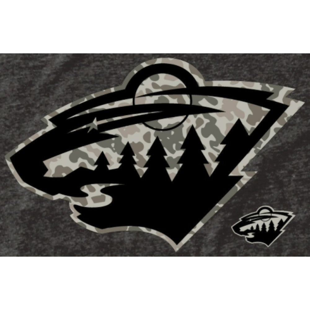 Men's Minnesota Wild Black Rink Warrior Tri-Blend T-Shirt -  NHL T-shirts