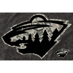 Men's Minnesota Wild Black Rink Warrior Tri-Blend T-Shirt -  NHL T-shirts