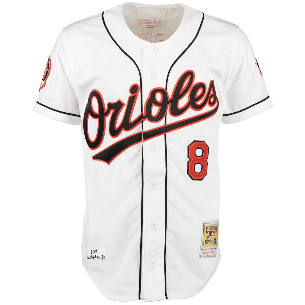 Cal Ripken Baltimore Orioles Mitchell & Ness Home Authentic Jersey - MLB Jerseys