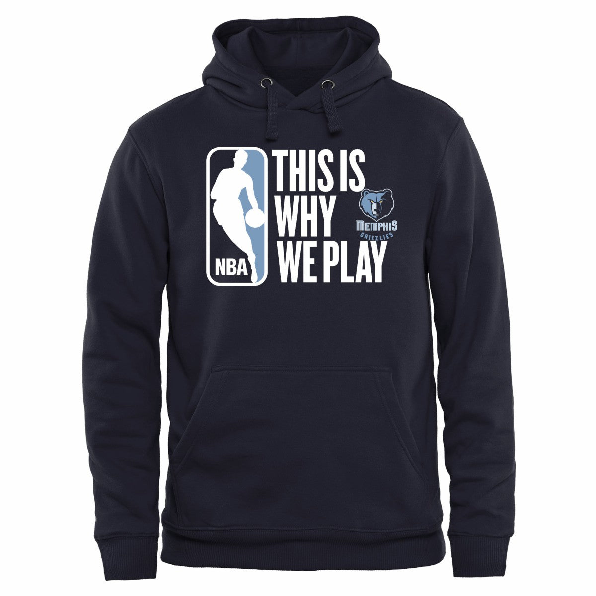 Navy Memphis Grizzlies This Is Why We Play Pullover Hoodie | NBA