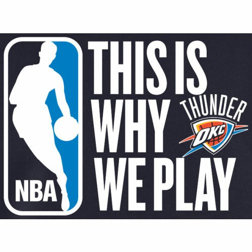 Navy Oklahoma City Thunder This Is Why We Play Pullover Hoodie | NBA