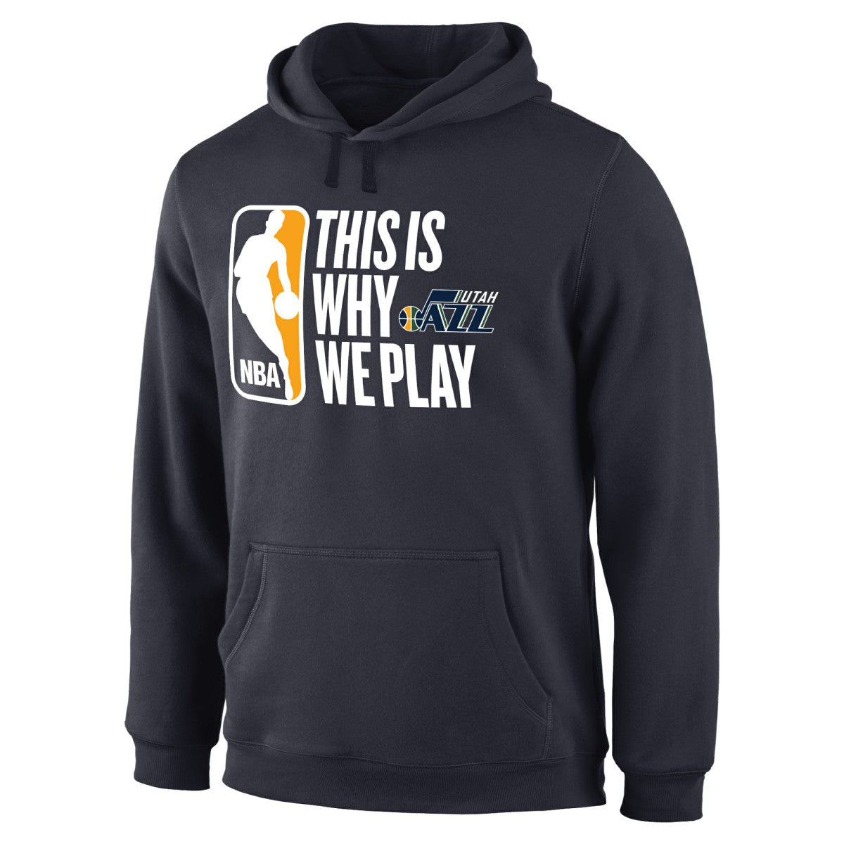 Navy Utah Jazz This Is Why We Play Pullover Hoodie | NBA