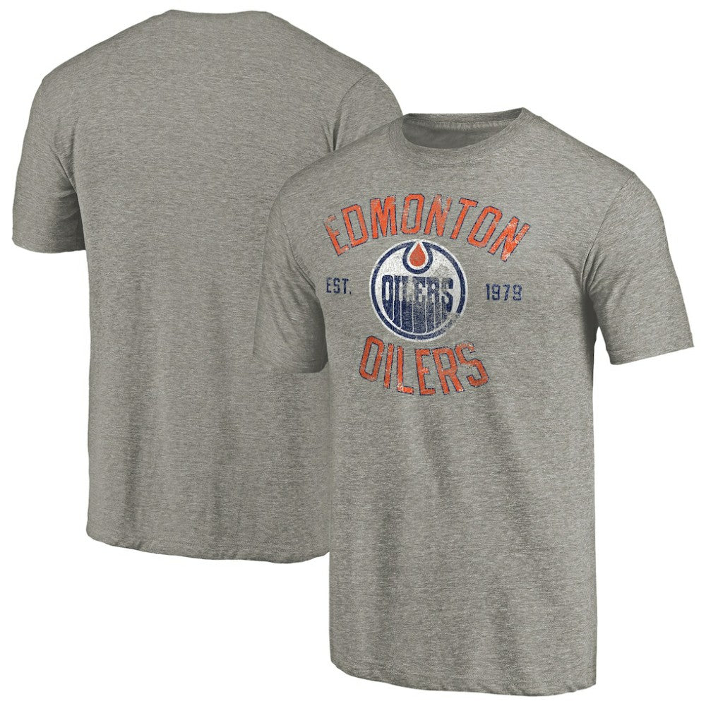 Edmonton Oilers Heritage Tri-Blend T-Shirt -  NHL T-shirts