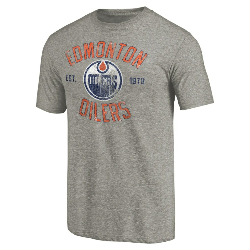 Edmonton Oilers Heritage Tri-Blend T-Shirt -  NHL T-shirts