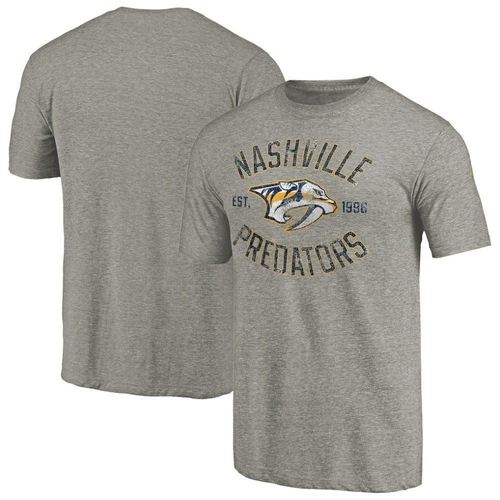 Nashville Predators Heritage Tri-Blend T-Shirt -  NHL T-shirts
