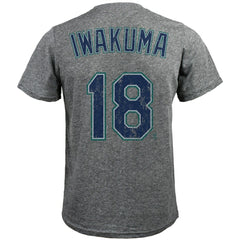 Hisashi Iwakuma Seattle Mariners Majestic Threads Premium Tri-Blend Name & Number T-Shirt - MLB T-shirts