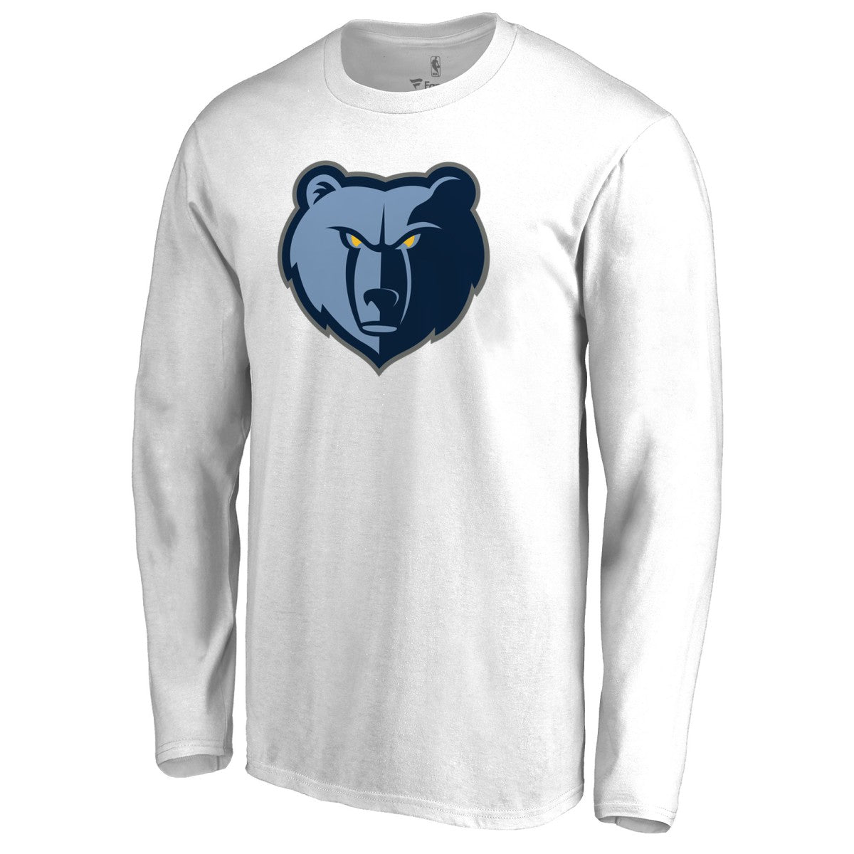 White Memphis Grizzlies Primary Logo Long Sleeve T-Shirt | NBA