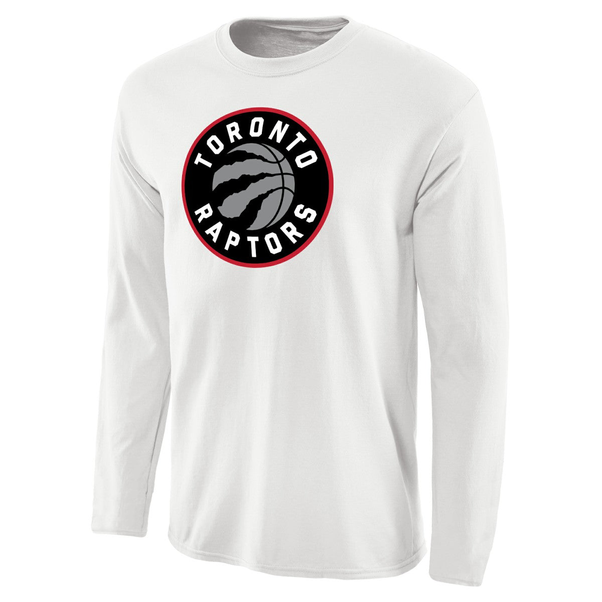 White Toronto Raptors Primary Logo Long Sleeve T-Shirt | NBA