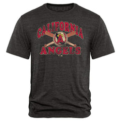 Los Angeles Angels Cooperstown Bats Tri-Blend T-Shirt - MLB T-shirts