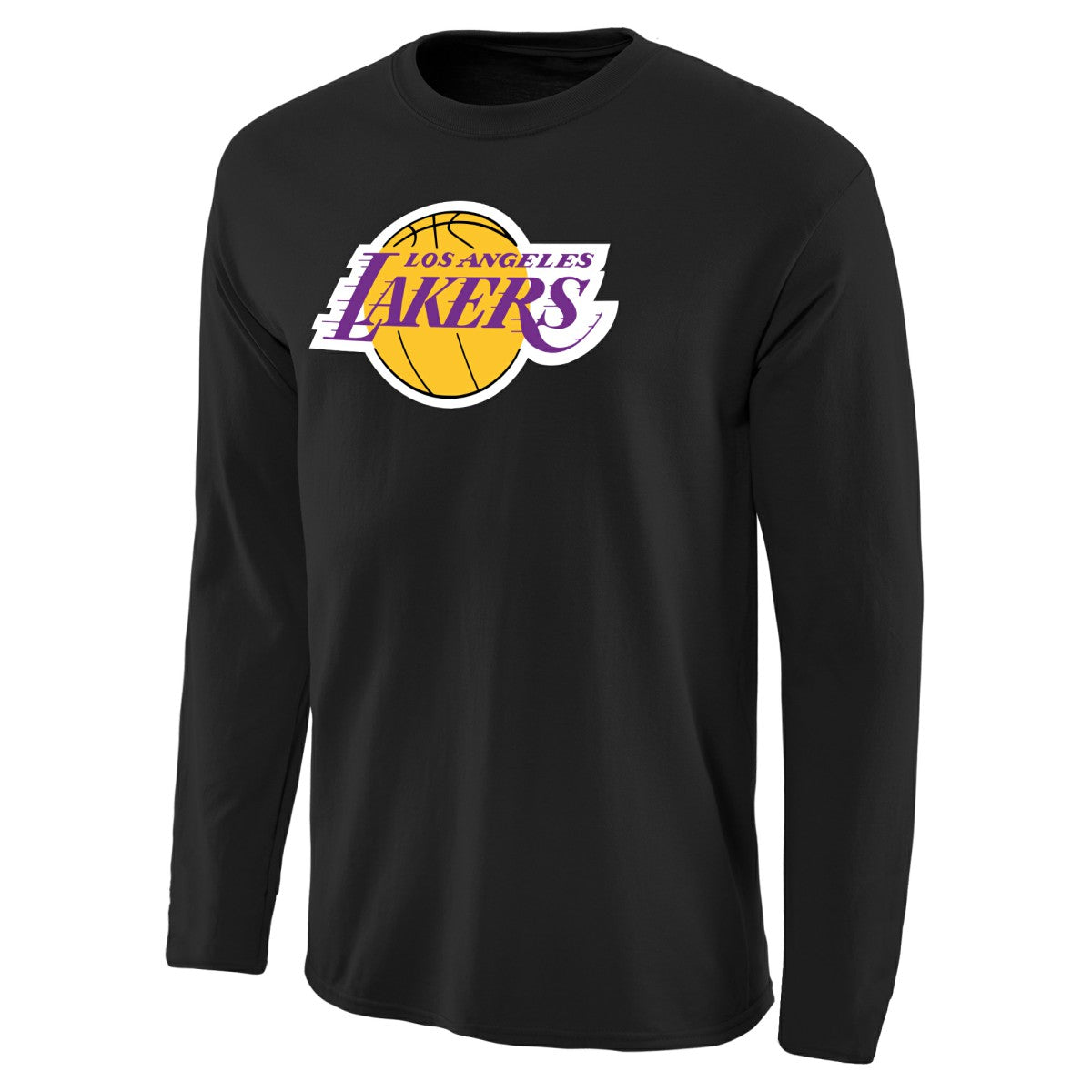 Black Los Angeles Lakers Primary Logo II Long Sleeve T-Shirt | NBA