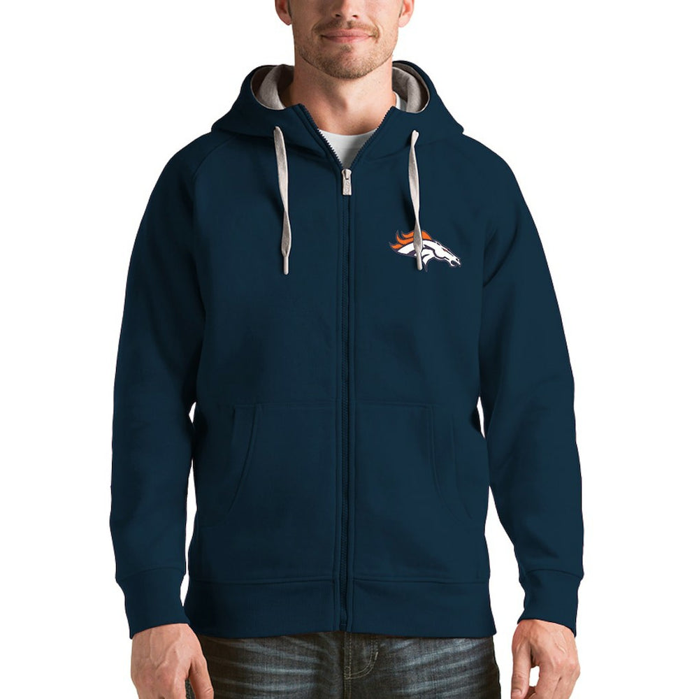 Denver Broncos Antigua Victory Full-Zip Hoodie | NFL Outlet