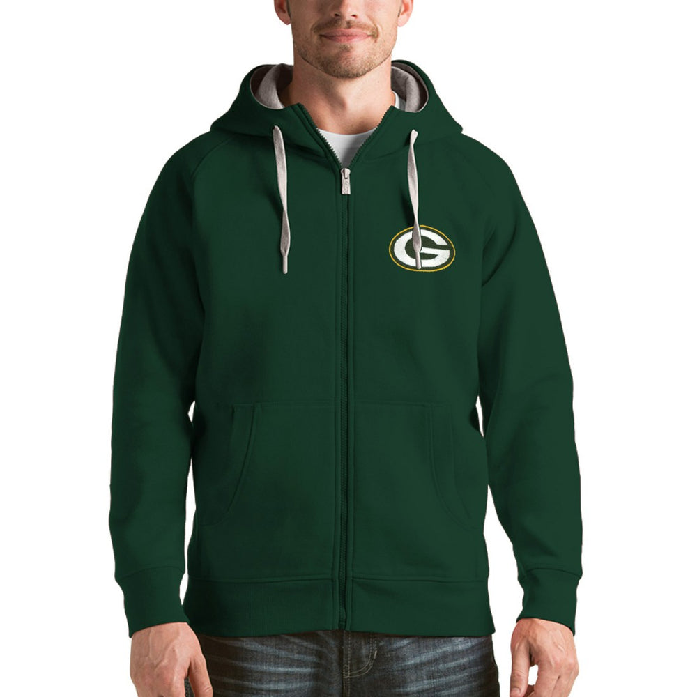 Green Bay Packers Antigua Victory Full-Zip Hoodie | NFL Discount