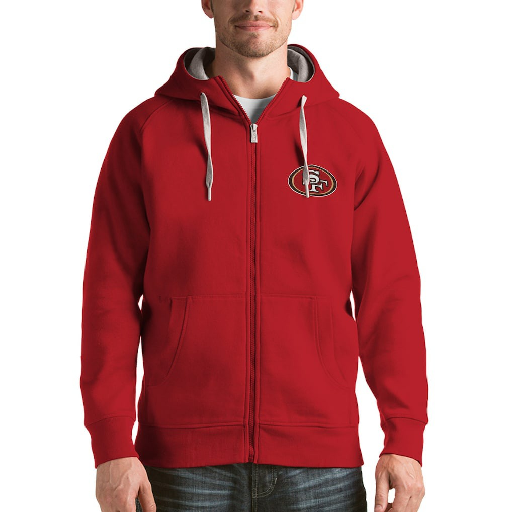 San Francisco 49ers Antigua Victory Full-Zip Hoodie | NFL Outlet