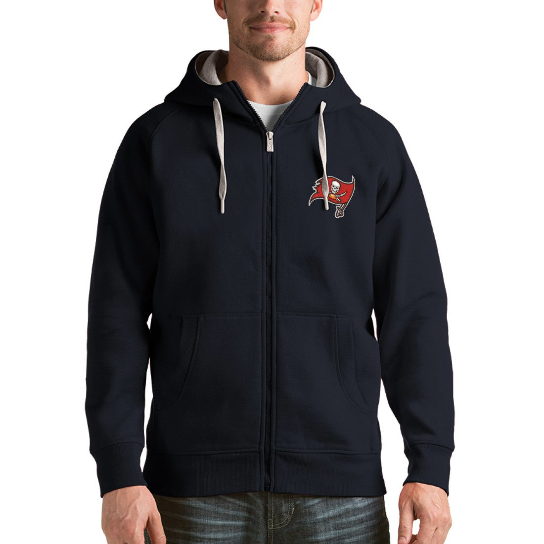 Tampa Bay Buccaneers Antigua Victory Full-Zip Hoodie | NFL On sale