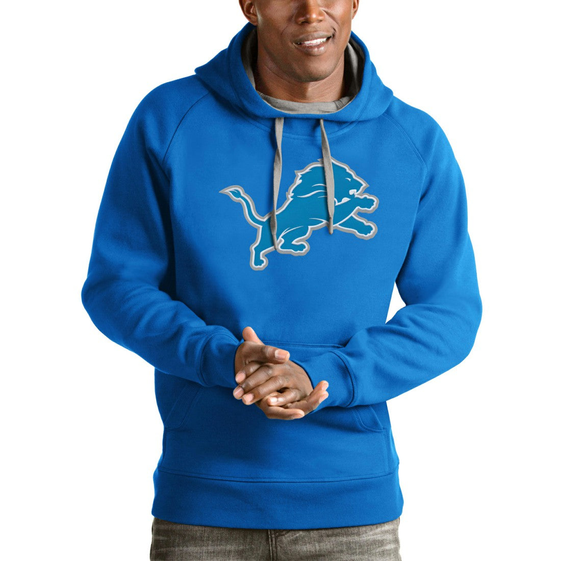 Detroit Lions Antigua Victory Pullover Hoodie | NFL New