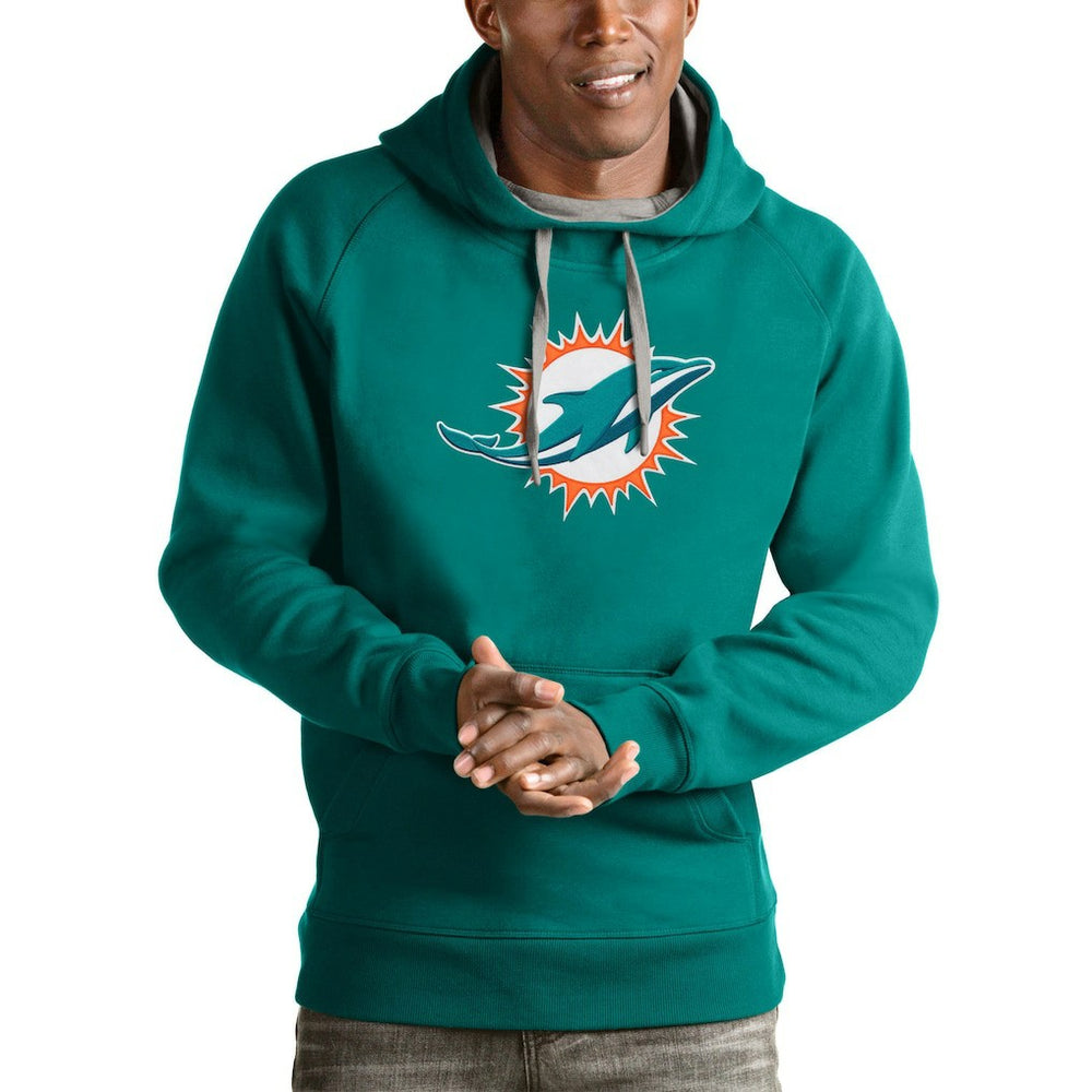 Miami Dolphins Antigua Victory Pullover Hoodie | NFL Outlet