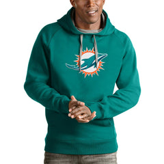 Miami Dolphins Antigua Victory Pullover Hoodie | NFL Outlet