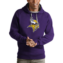 Minnesota Vikings Antigua Victory Pullover Hoodie | NFL Outlet
